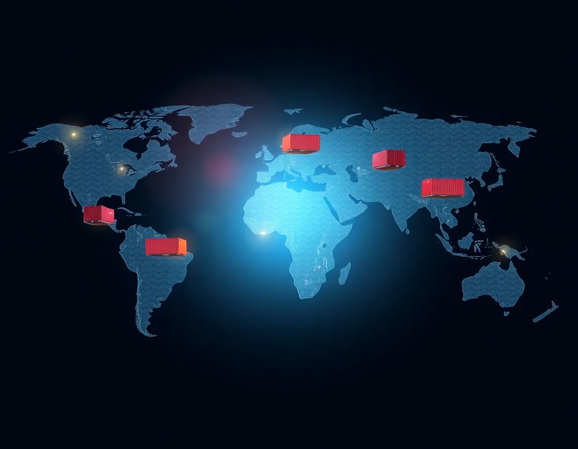 Global export network visualization