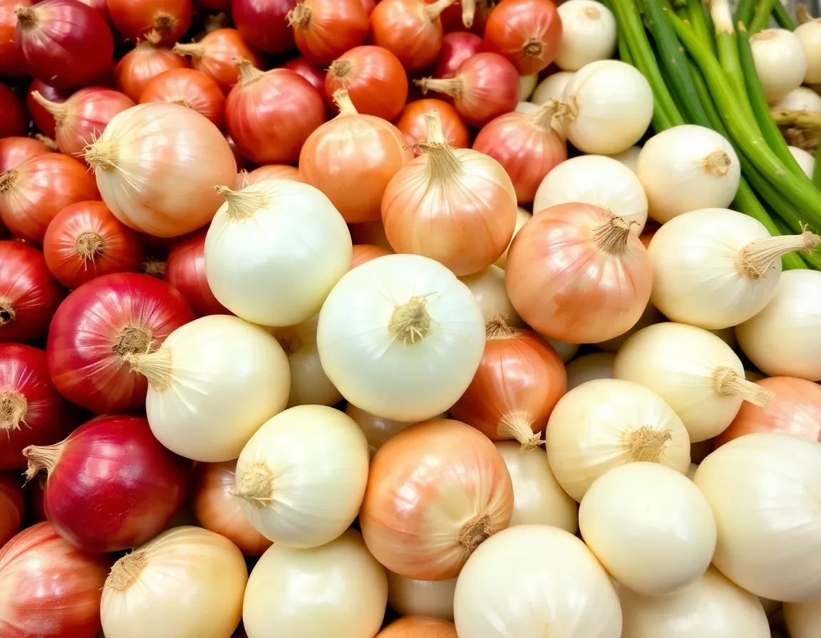 Fresh onions for export